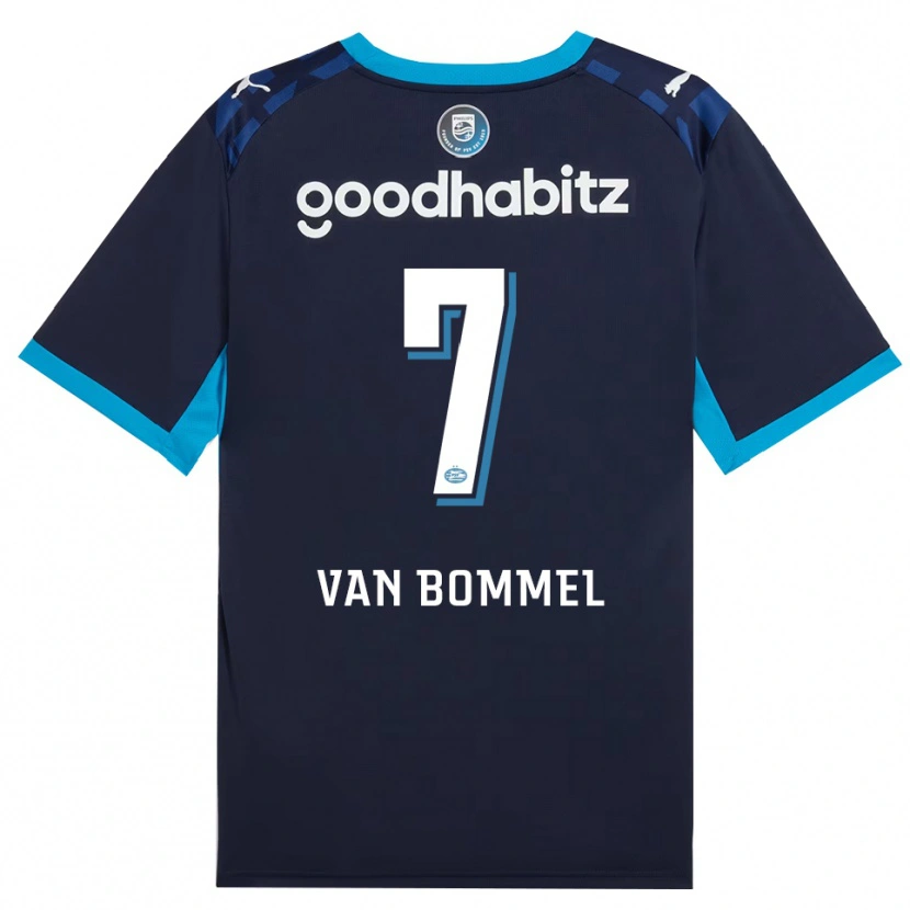Danxen Kinder Ruben Van Bommel #7 Himmelblau Königlichblau Ausweichtrikot Trikot 2026/27 T-Shirt Schweiz