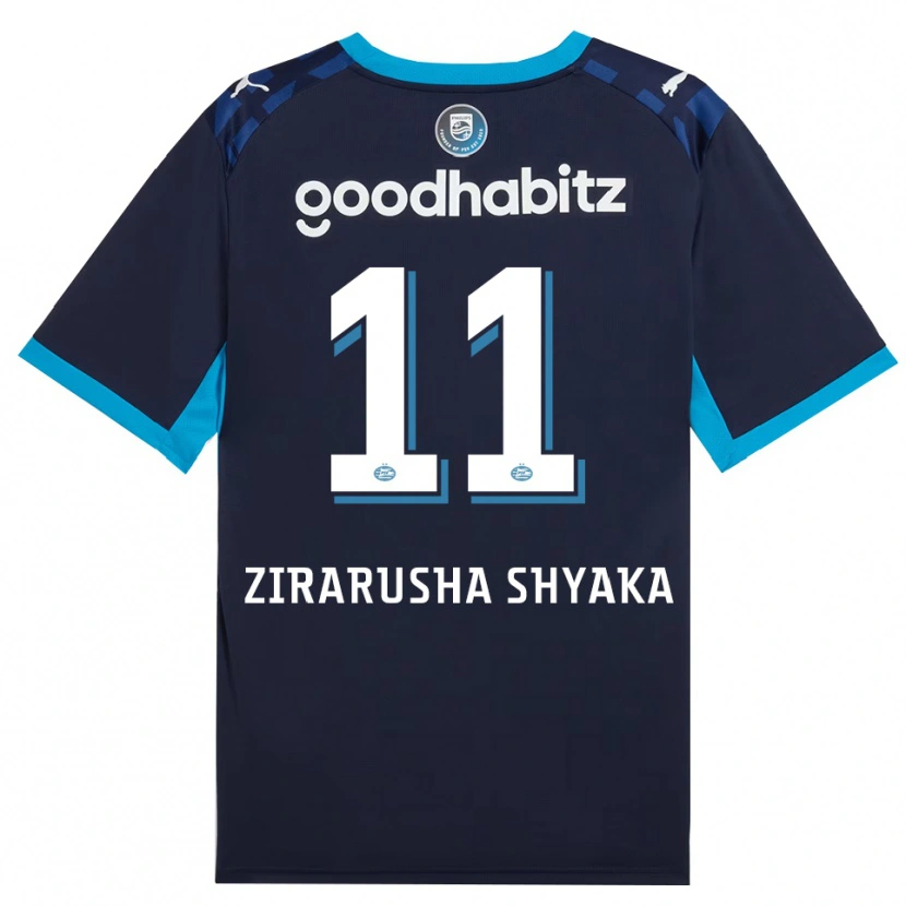 Danxen Kinder David Zirarusha Shyaka #11 Himmelblau Königlichblau Ausweichtrikot Trikot 2026/27 T-Shirt Schweiz