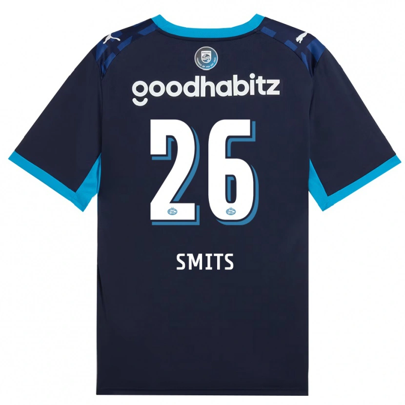 Danxen Kinder Eef Smits #26 Himmelblau Königlichblau Ausweichtrikot Trikot 2026/27 T-Shirt Schweiz