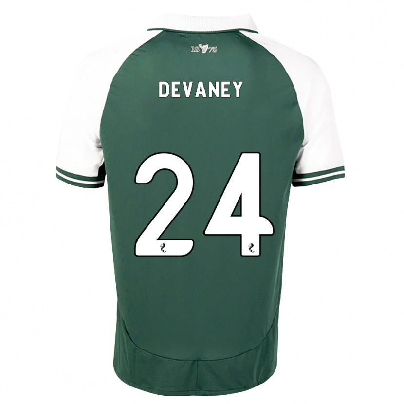 Danxen Kinder Jacob Devaney #24 Seegrün Weiß Heimtrikot Trikot 2026/27 T-Shirt Schweiz