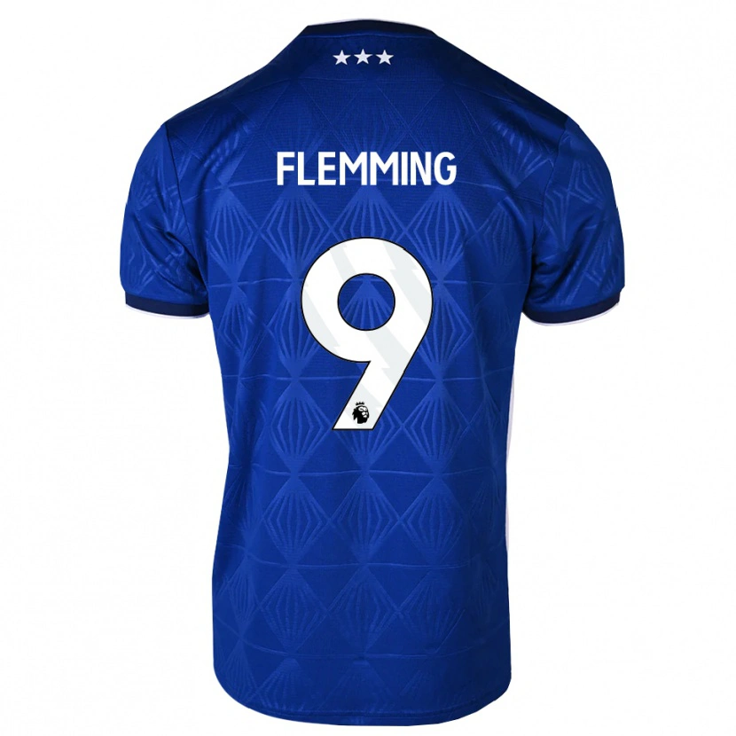 Danxen Kinder Zian Flemming #9 Mittelblau Weiß Rot Heimtrikot Trikot 2026/27 T-Shirt Schweiz