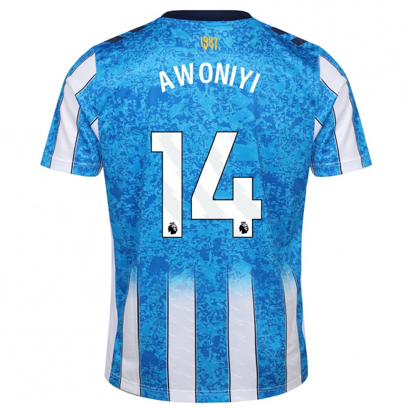 Danxen Kinder Taiwo Awoniyi #14 Weiß Blau Orange Heimtrikot Trikot 2026/27 T-Shirt Schweiz