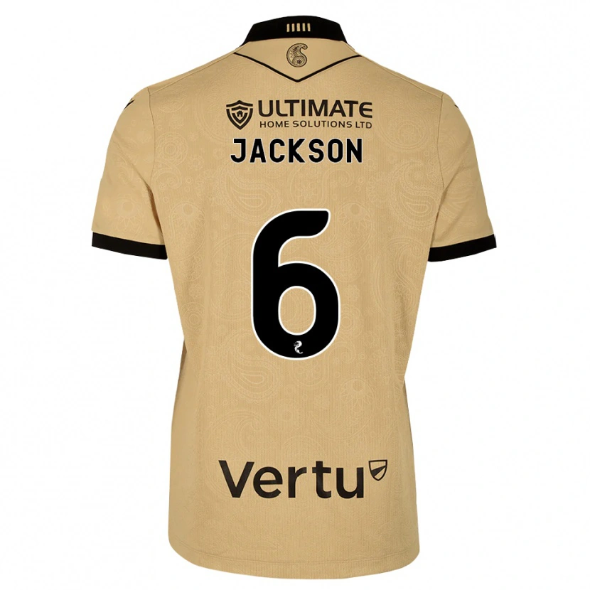 Danxen Kinder Louis Jackson #6 Burlywood Schwarz Auswärtstrikot Trikot 2026/27 T-Shirt Schweiz