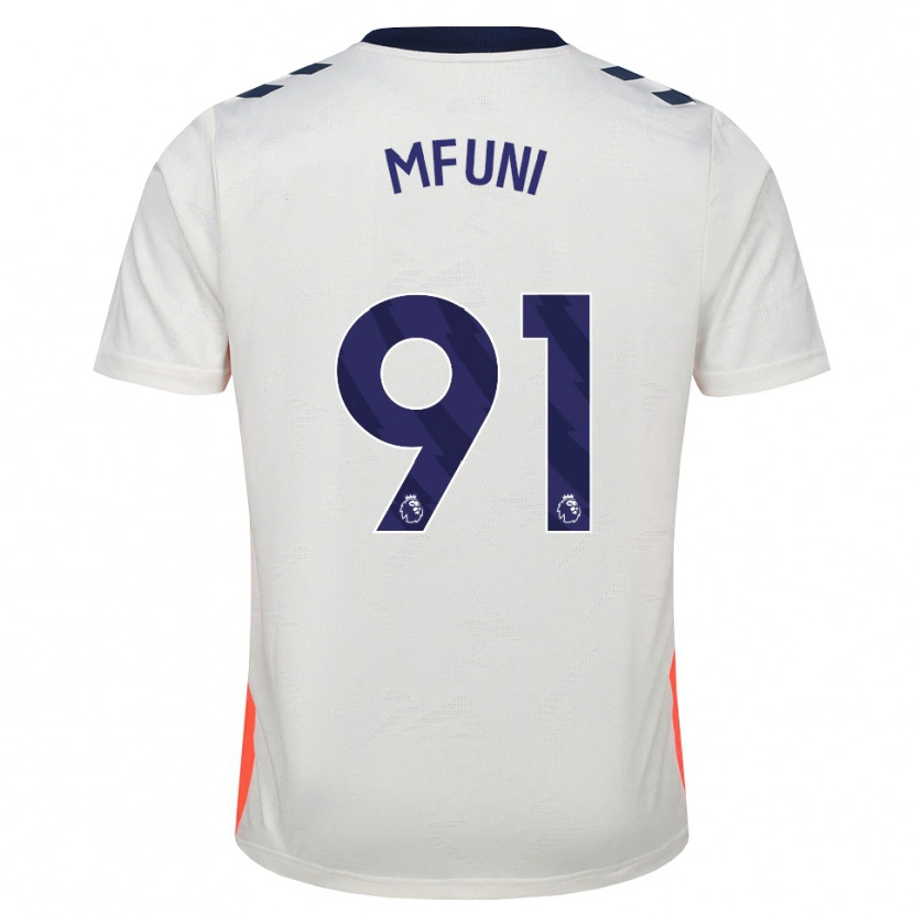 Danxen Kinder Stephen Mfuni #91 Weiß Orange Königsblau Auswärtstrikot Trikot 2026/27 T-Shirt Schweiz