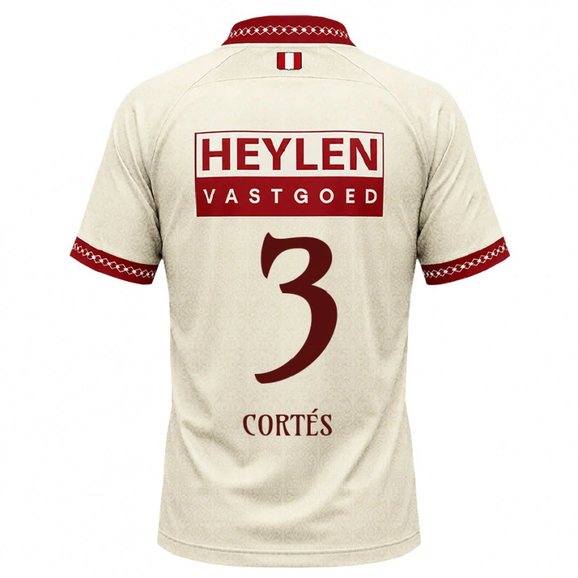 Danxen Kinder Álvaro Cortés #3 Beige Rot Auswärtstrikot Trikot 2026/27 T-Shirt Schweiz