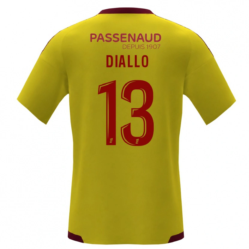 Danxen Kinder Habib Diallo #13 Gelb Rot Grün Auswärtstrikot Trikot 2026/27 T-Shirt Schweiz