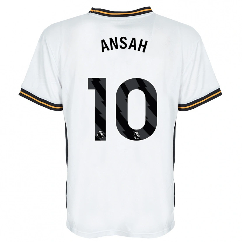 Danxen Kinder Ilyas Ansah #10 Weiß Orange Schwarz Auswärtstrikot Trikot 2026/27 T-Shirt Schweiz