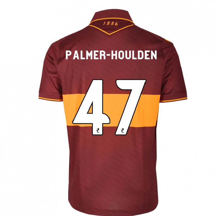 Danxen Kinder Seb Palmer-Houlden #47 Orange Maroon Auswärtstrikot Trikot 2026/27 T-Shirt Schweiz