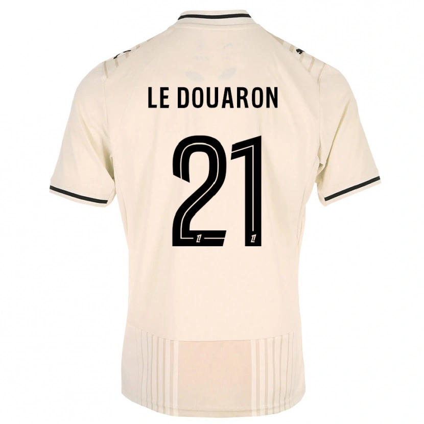 Danxen Kinder Jérémy Le Douaron #21 Altgold Schwarz Antikweiß Auswärtstrikot Trikot 2026/27 T-Shirt Schweiz
