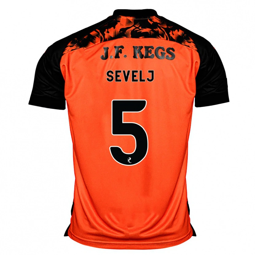 Danxen Herren Vicko Sevelj #5 Orange Schwarz Weiß Heimtrikot Trikot 2026/27 T-Shirt Schweiz