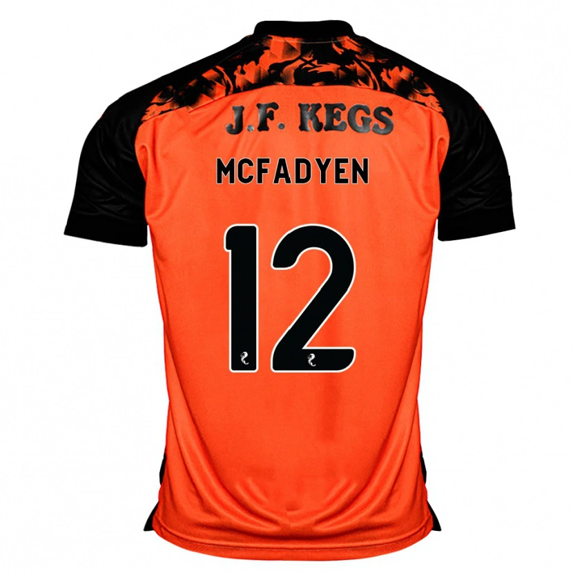 Danxen Herren Stacey Mcfadyen #12 Orange Schwarz Weiß Heimtrikot Trikot 2026/27 T-Shirt Schweiz