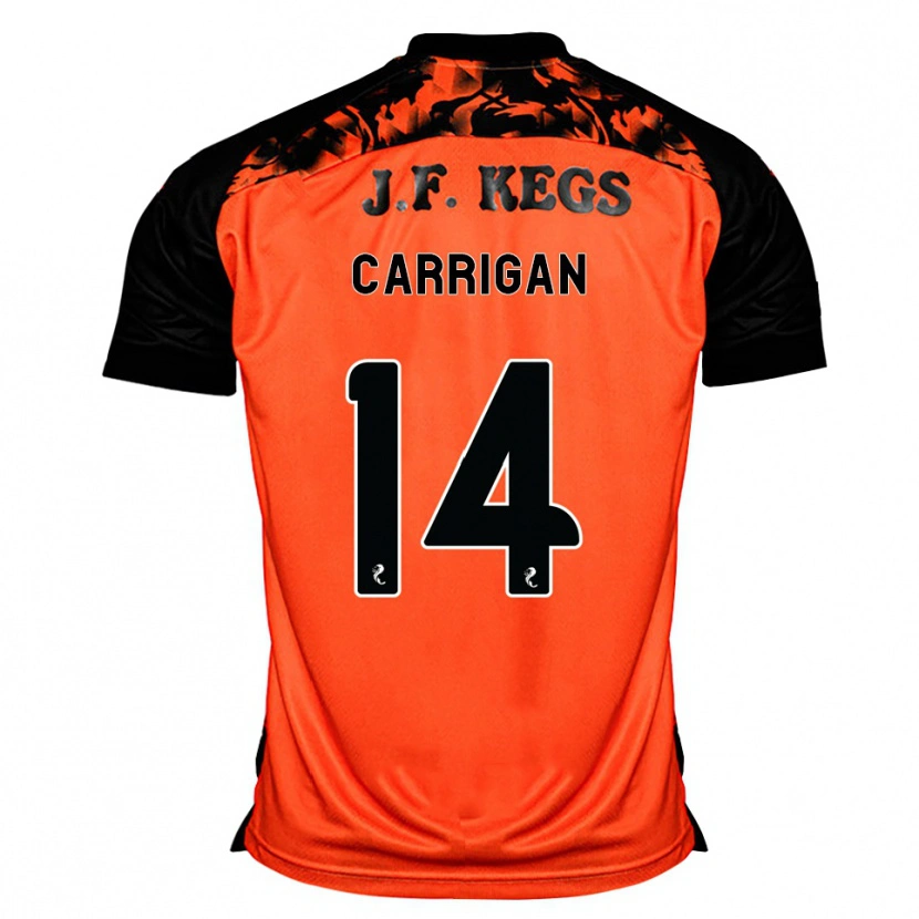 Danxen Herren Leo Carrigan #14 Orange Schwarz Weiß Heimtrikot Trikot 2026/27 T-Shirt Schweiz