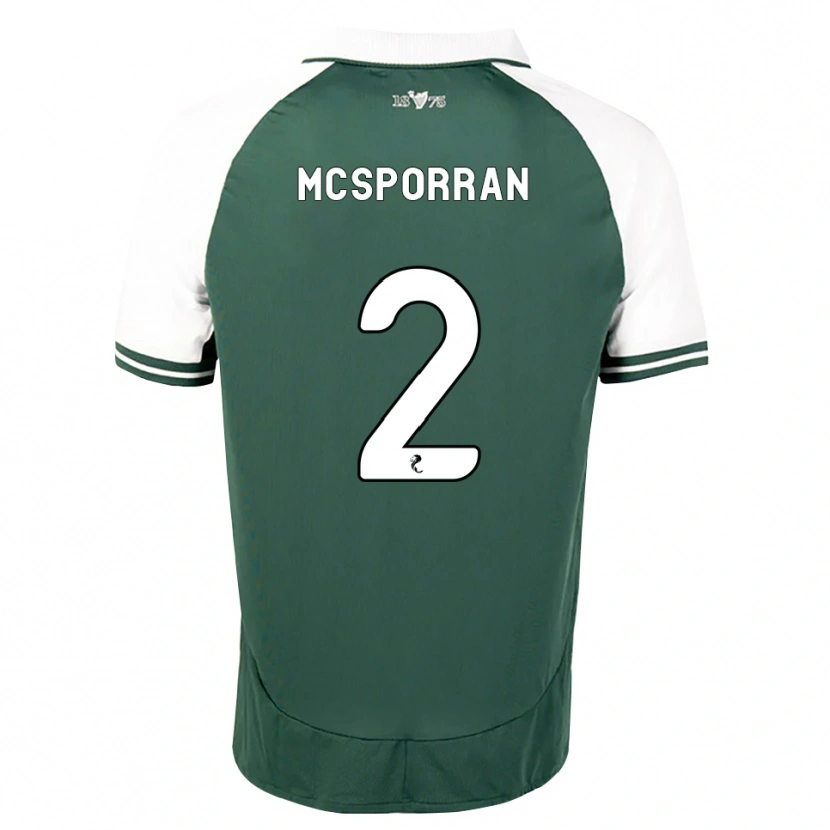 Danxen Herren Arran Mcsporran #2 Seegrün Weiß Heimtrikot Trikot 2026/27 T-Shirt Schweiz