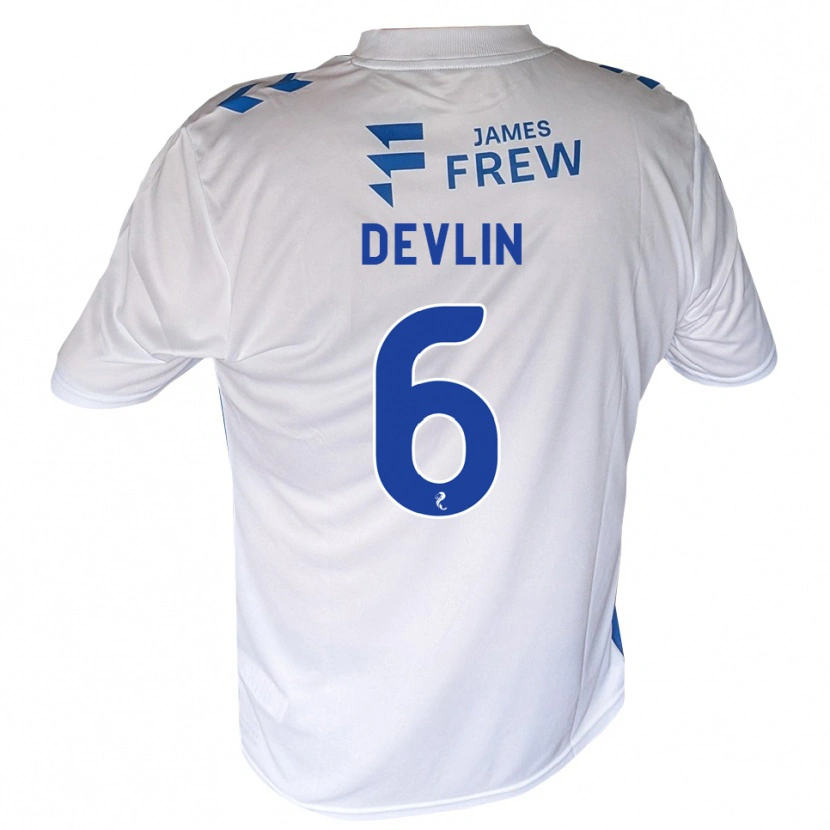 Danxen Herren Daniel Devlin #6 Königsblau Weiß Heimtrikot Trikot 2026/27 T-Shirt Schweiz