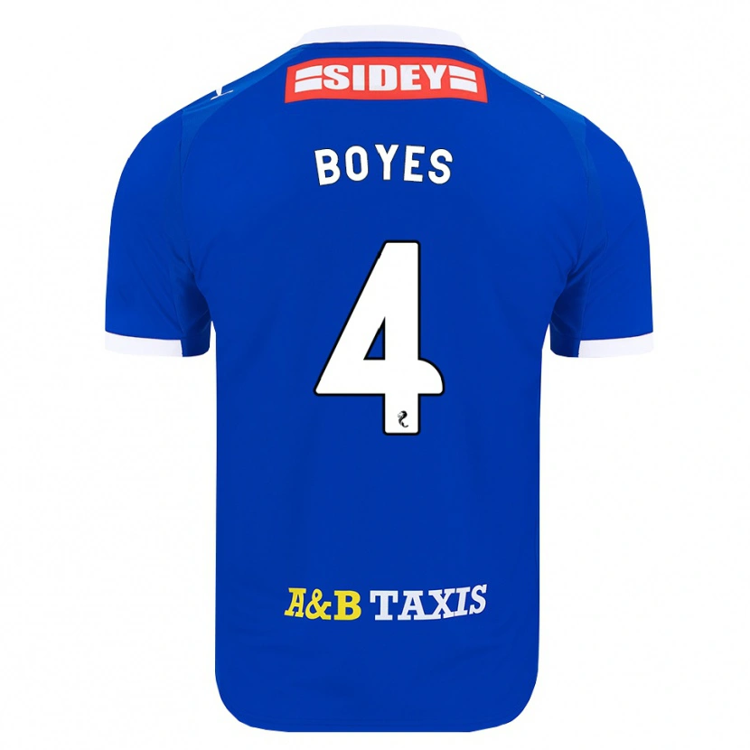 Danxen Herren Morgan Boyes #4 Blau Rot Gelb Heimtrikot Trikot 2026/27 T-Shirt Schweiz