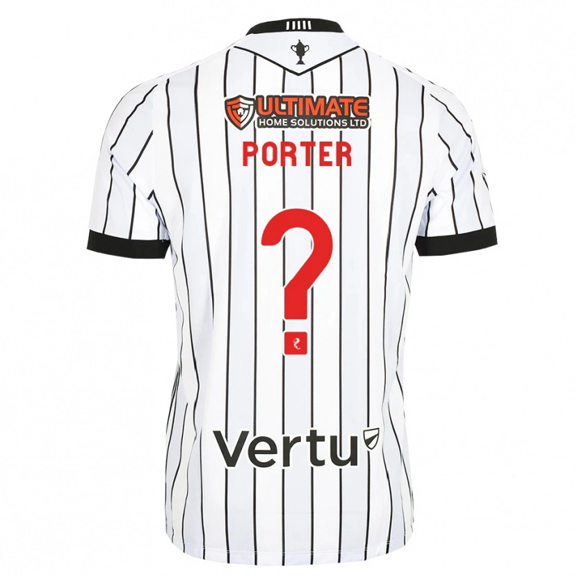 Danxen Herren Ryan Porter #0 Weiß Schwarz Rot Heimtrikot Trikot 2026/27 T-Shirt Schweiz