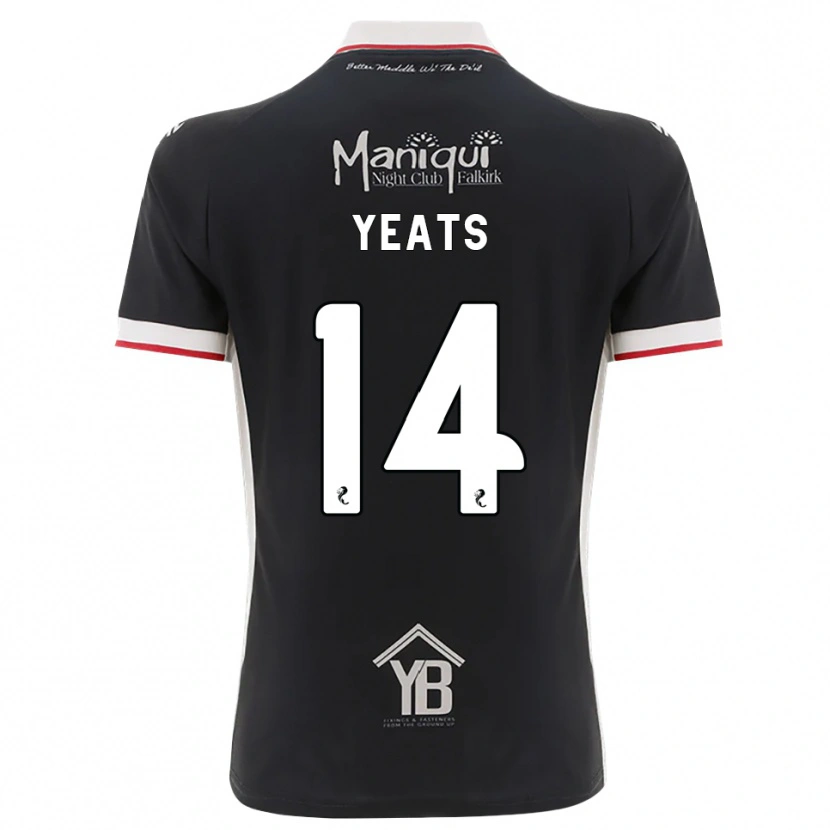 Danxen Herren Finn Yeats #14 Schwarz Weiß Rot Heimtrikot Trikot 2026/27 T-Shirt Schweiz