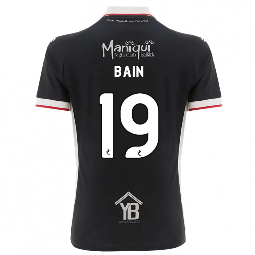 Danxen Herren Scott Bain #19 Schwarz Weiß Rot Heimtrikot Trikot 2026/27 T-Shirt Schweiz