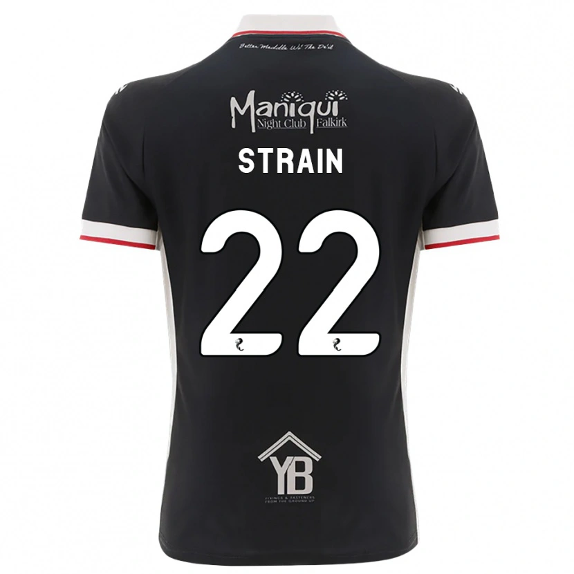 Danxen Herren Ryan Strain #22 Schwarz Weiß Rot Heimtrikot Trikot 2026/27 T-Shirt Schweiz
