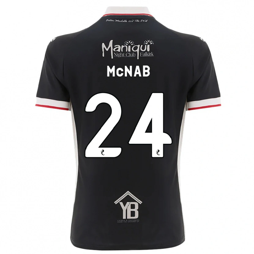Danxen Herren Cameron Mcnab #24 Schwarz Weiß Rot Heimtrikot Trikot 2026/27 T-Shirt Schweiz