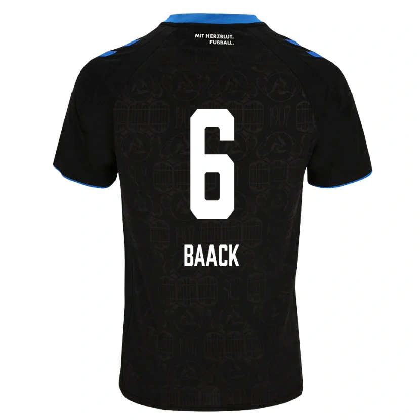 Danxen Herren Tom Baack #6 Schwarz Weiß Rot Heimtrikot Trikot 2026/27 T-Shirt Schweiz