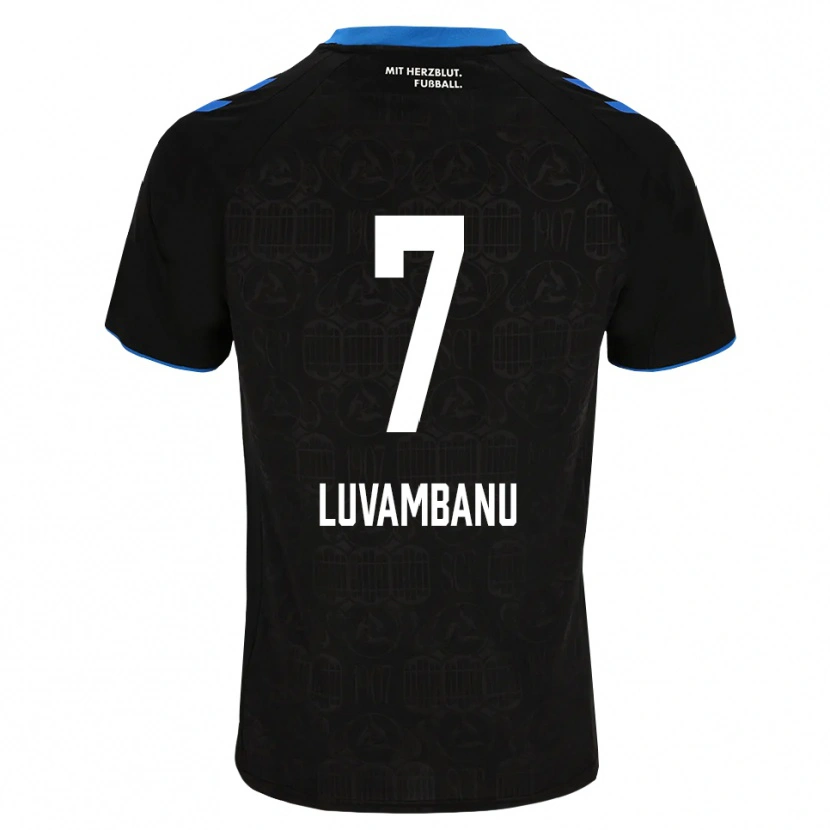 Danxen Herren Danell Luvambanu #7 Schwarz Weiß Rot Heimtrikot Trikot 2026/27 T-Shirt Schweiz