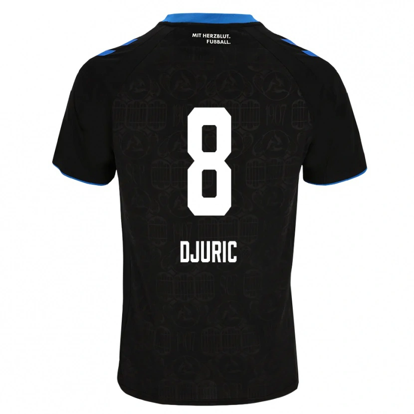 Danxen Herren Luka Duric #8 Schwarz Weiß Rot Heimtrikot Trikot 2026/27 T-Shirt Schweiz