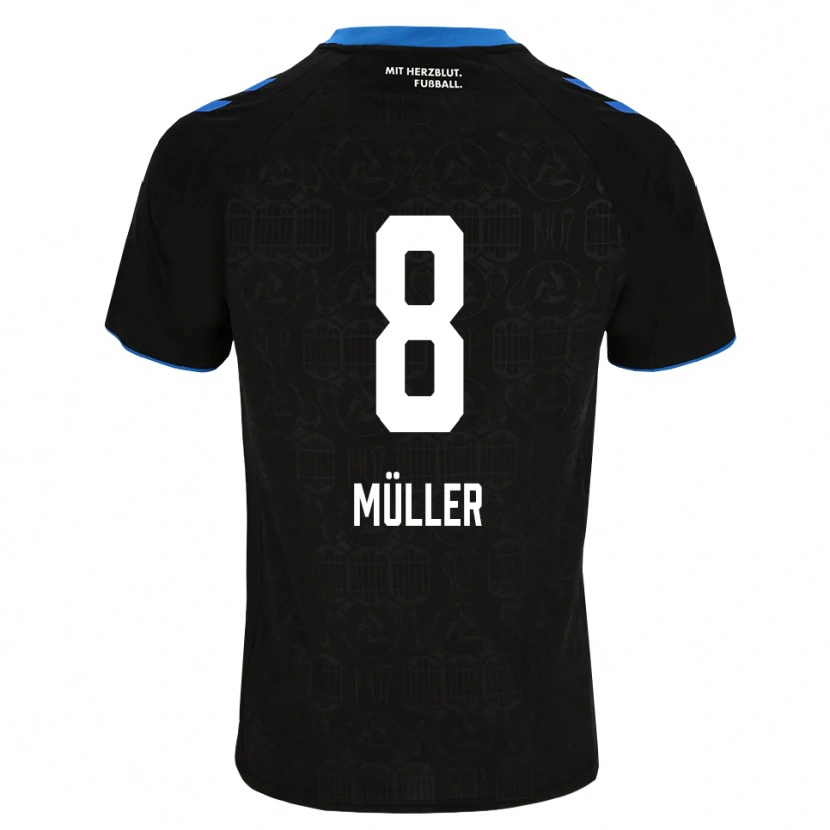 Danxen Herren Carlos Müller #8 Schwarz Weiß Rot Heimtrikot Trikot 2026/27 T-Shirt Schweiz