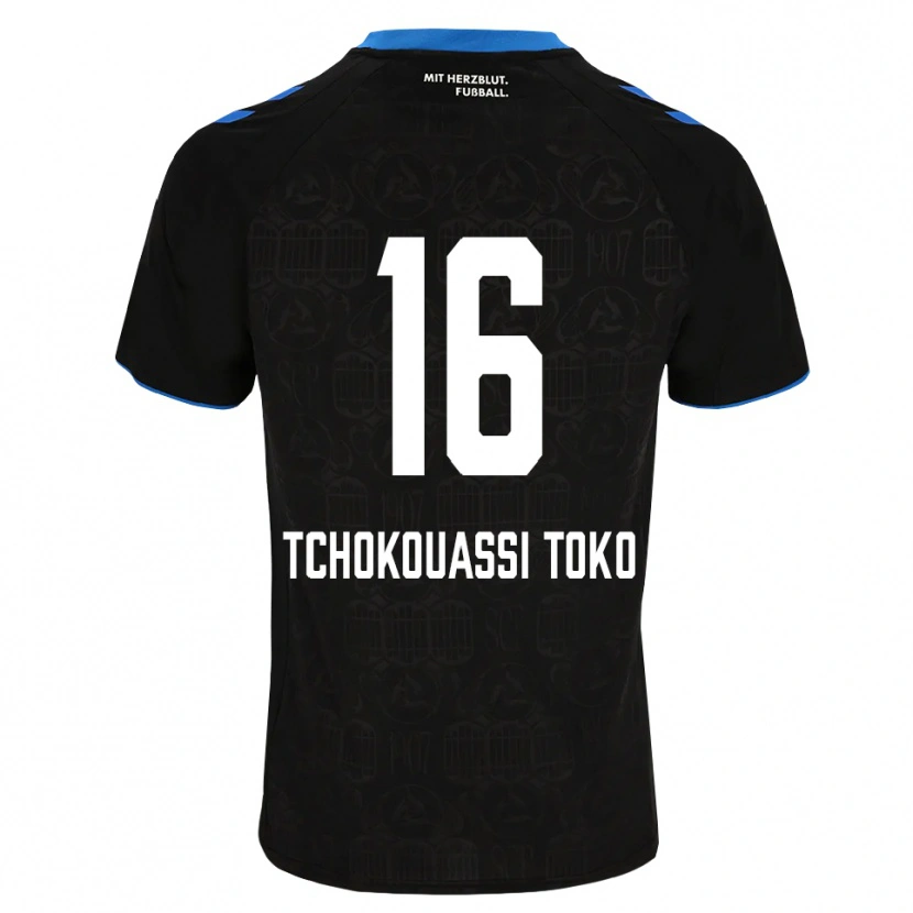 Danxen Herren Daryl Tchokouassi Toko #16 Schwarz Weiß Rot Heimtrikot Trikot 2026/27 T-Shirt Schweiz