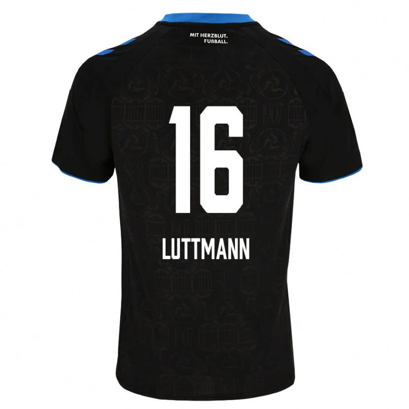 Danxen Herren Magnus Luttmann #16 Schwarz Weiß Rot Heimtrikot Trikot 2026/27 T-Shirt Schweiz