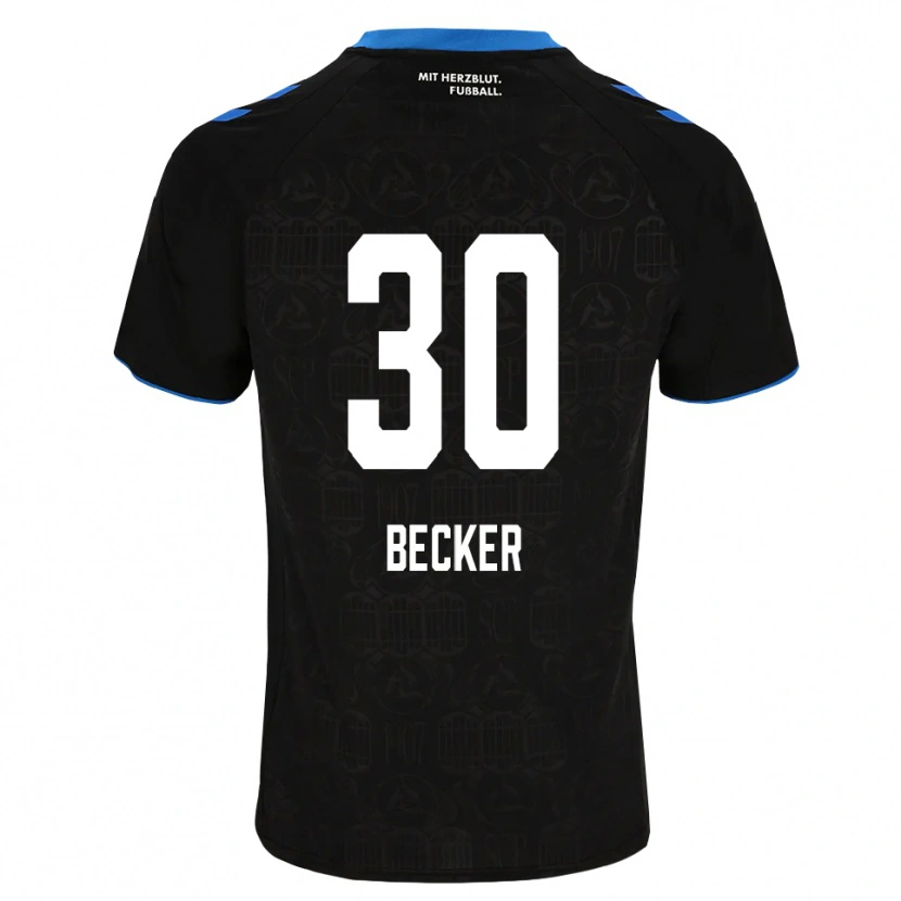 Danxen Herren Mark Becker #30 Schwarz Weiß Rot Heimtrikot Trikot 2026/27 T-Shirt Schweiz