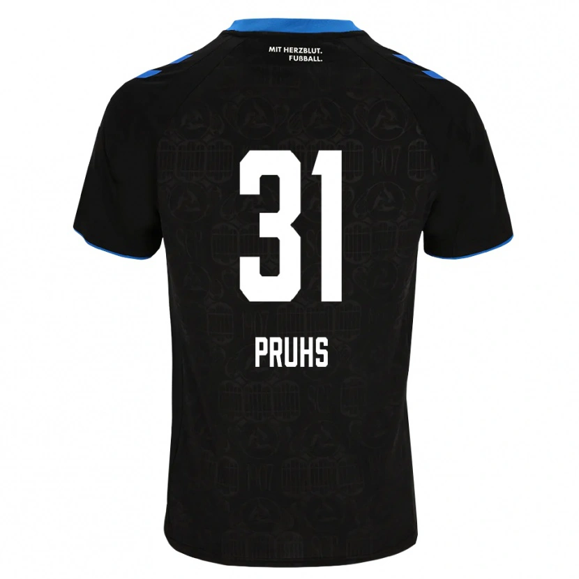 Danxen Herren Florian Pruhs #31 Schwarz Weiß Rot Heimtrikot Trikot 2026/27 T-Shirt Schweiz