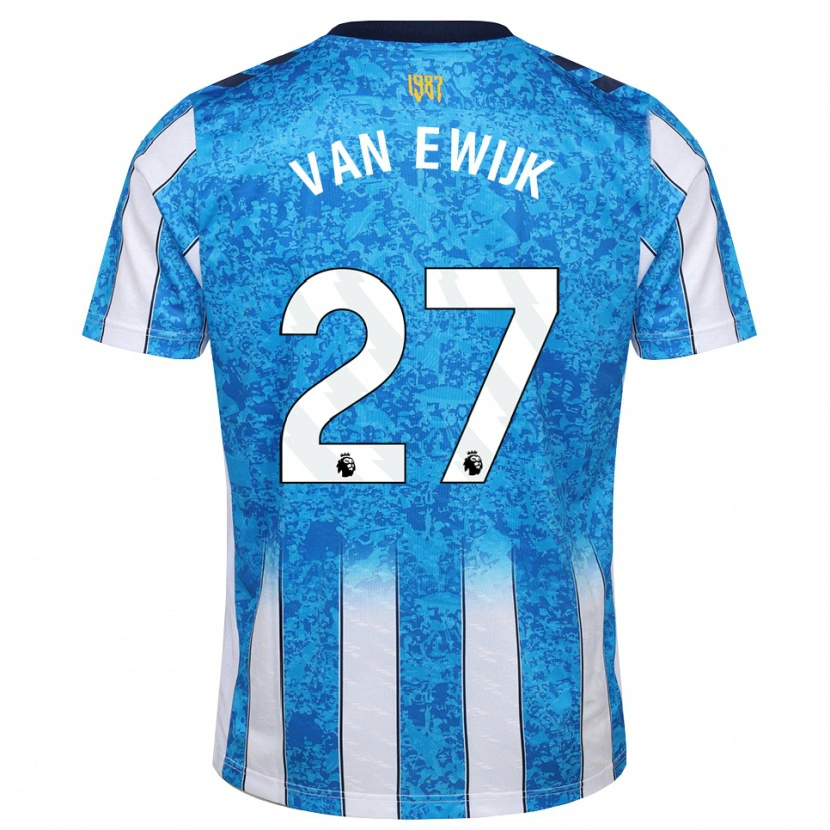 Danxen Herren Milan Van Ewijk #27 Weiß Blau Orange Heimtrikot Trikot 2026/27 T-Shirt Schweiz