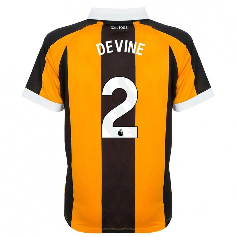 Danxen Herren Ed Devine #2 Orange Schwarz Weiß Heimtrikot Trikot 2026/27 T-Shirt Schweiz