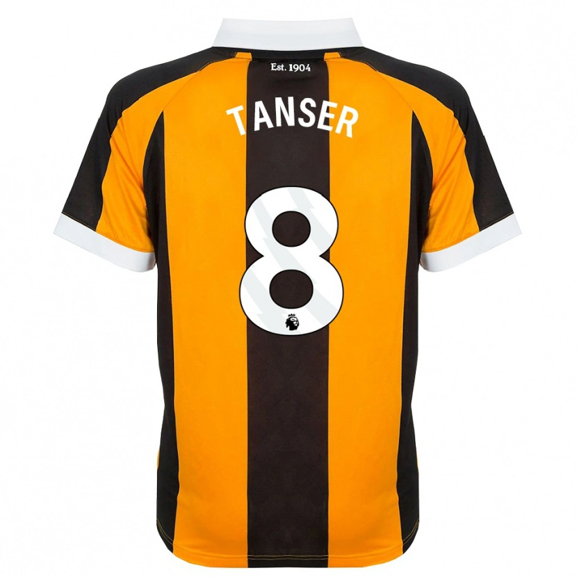 Danxen Herren Ellie Tanser #8 Orange Schwarz Weiß Heimtrikot Trikot 2026/27 T-Shirt Schweiz