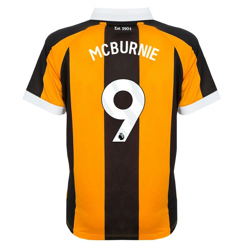 Danxen Herren Oli Mcburnie #9 Orange Schwarz Weiß Heimtrikot Trikot 2026/27 T-Shirt Schweiz