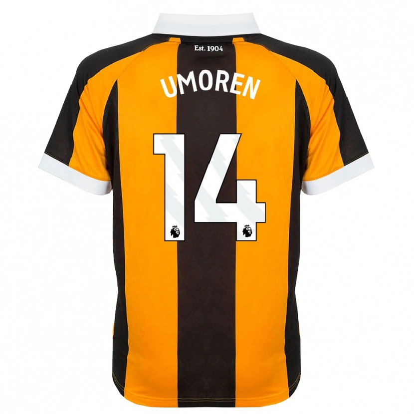 Danxen Herren Ekemini Umoren #14 Orange Schwarz Weiß Heimtrikot Trikot 2026/27 T-Shirt Schweiz