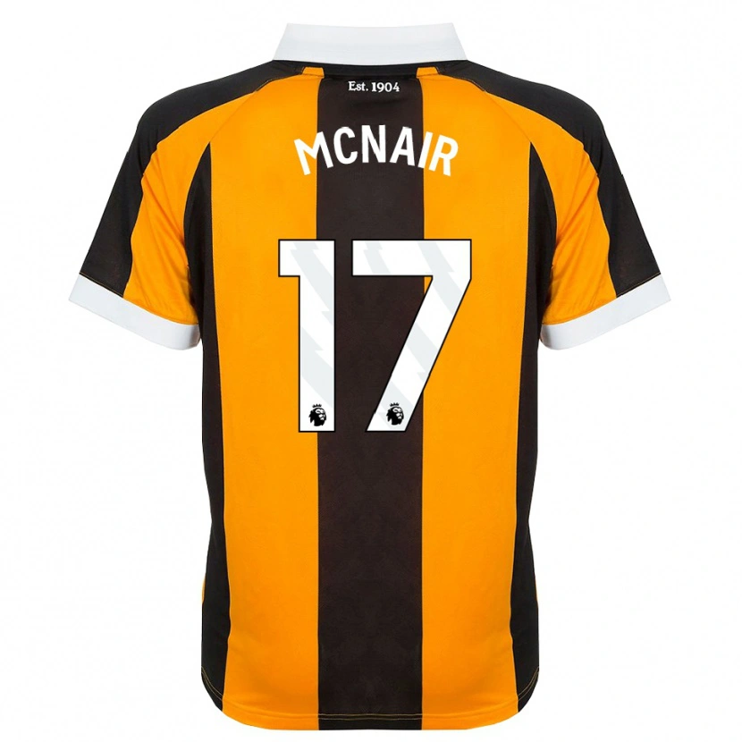 Danxen Herren Paddy Mcnair #17 Orange Schwarz Weiß Heimtrikot Trikot 2026/27 T-Shirt Schweiz