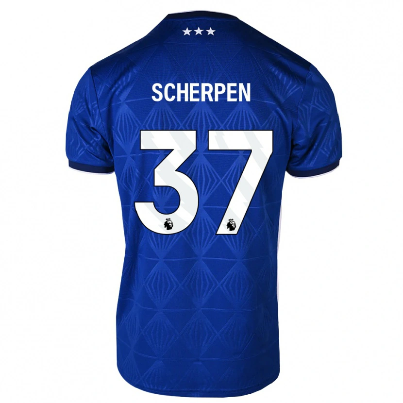 Danxen Herren Kjell Scherpen #37 Mittelblau Weiß Rot Heimtrikot Trikot 2026/27 T-Shirt Schweiz
