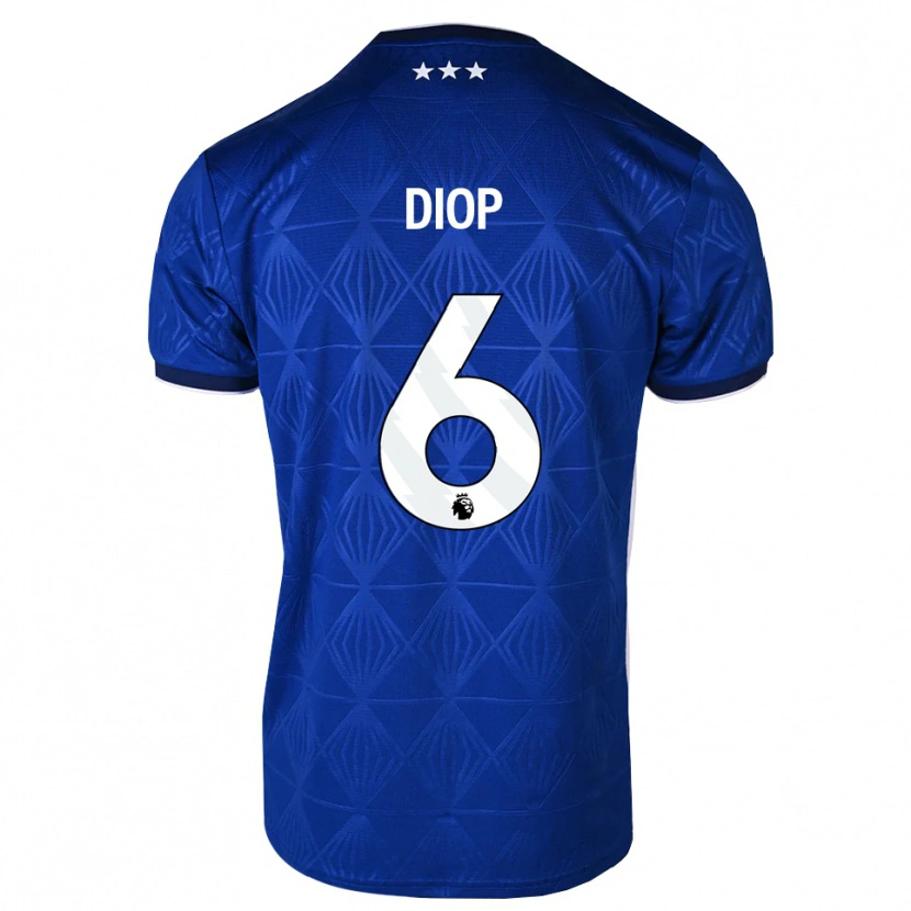 Danxen Herren Issa Diop #6 Mittelblau Weiß Rot Heimtrikot Trikot 2026/27 T-Shirt Schweiz