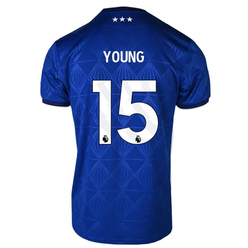 Danxen Herren Ashley Young #15 Mittelblau Weiß Rot Heimtrikot Trikot 2026/27 T-Shirt Schweiz