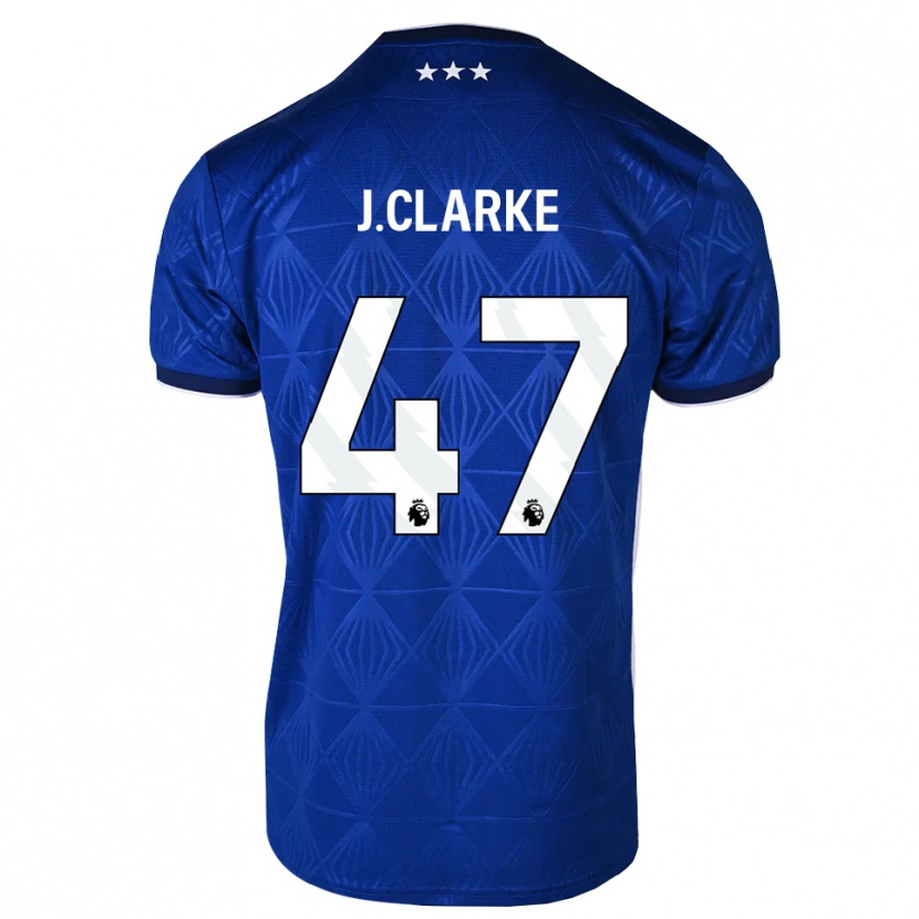 Danxen Herren Jack Clarke #47 Mittelblau Weiß Rot Heimtrikot Trikot 2026/27 T-Shirt Schweiz