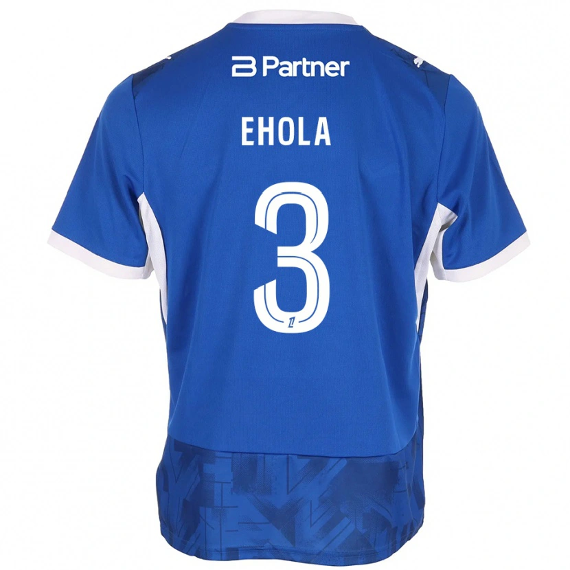 Danxen Herren Ange Ehola #3 Mittelblau Weiß Heimtrikot Trikot 2026/27 T-Shirt Schweiz