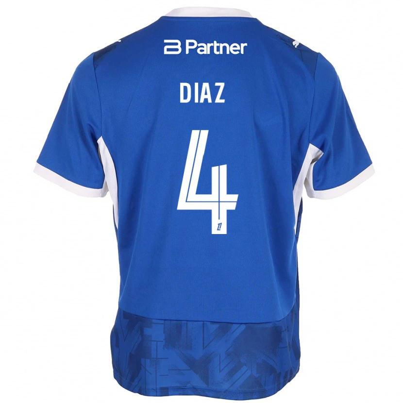 Danxen Herren Junior Diaz #4 Mittelblau Weiß Heimtrikot Trikot 2026/27 T-Shirt Schweiz