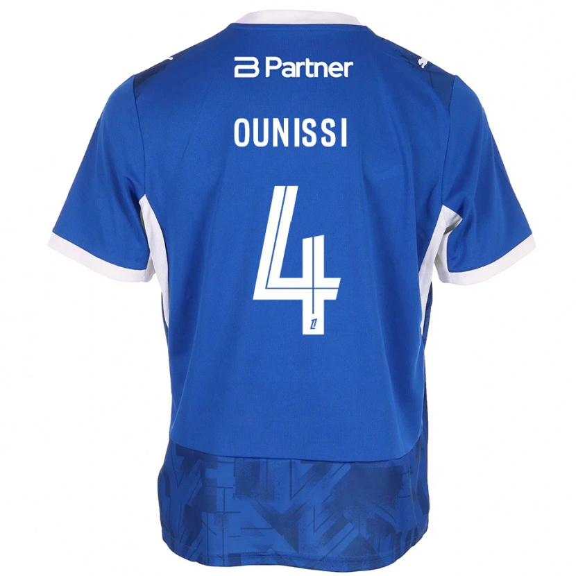 Danxen Herren Ilian Ounissi #4 Mittelblau Weiß Heimtrikot Trikot 2026/27 T-Shirt Schweiz