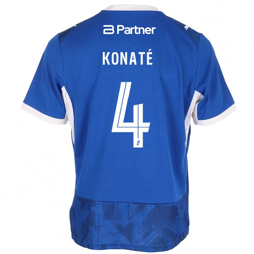 Danxen Herren Djibril Konaté #4 Mittelblau Weiß Heimtrikot Trikot 2026/27 T-Shirt Schweiz
