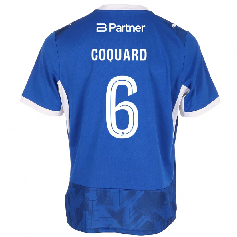 Danxen Herren Alexis Coquard #6 Mittelblau Weiß Heimtrikot Trikot 2026/27 T-Shirt Schweiz