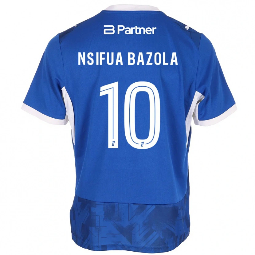 Danxen Herren Preston Nsifua Bazola #10 Mittelblau Weiß Heimtrikot Trikot 2026/27 T-Shirt Schweiz