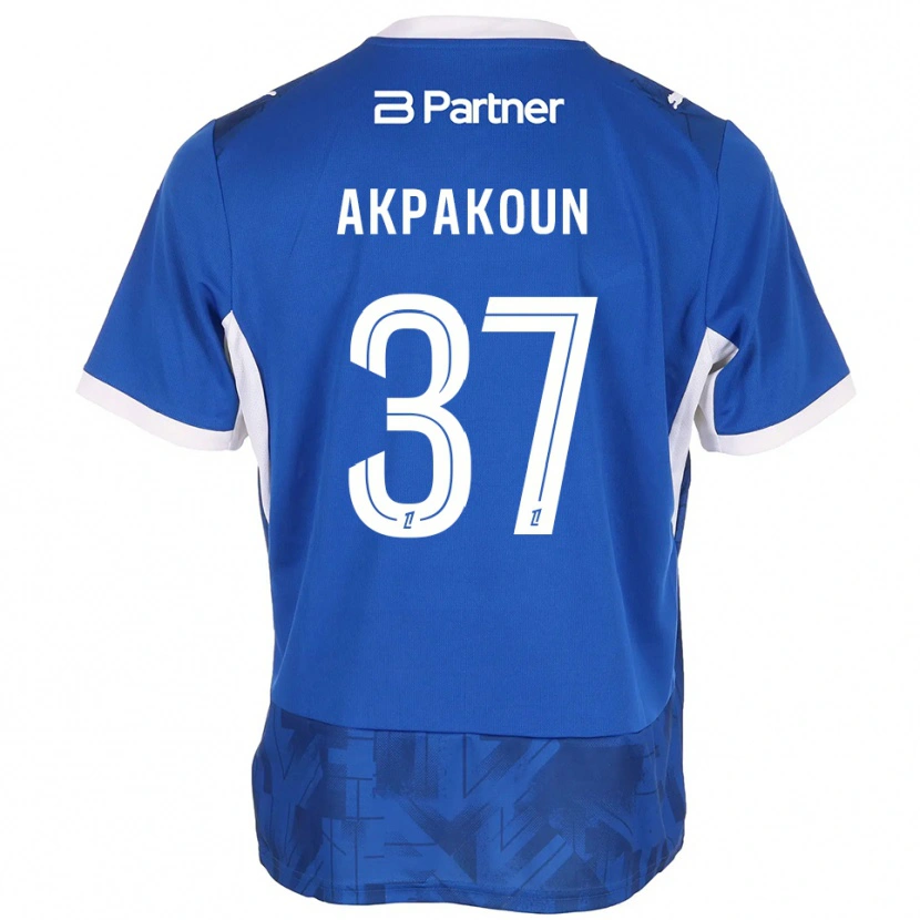 Danxen Herren Tom Akpakoun #37 Mittelblau Weiß Heimtrikot Trikot 2026/27 T-Shirt Schweiz