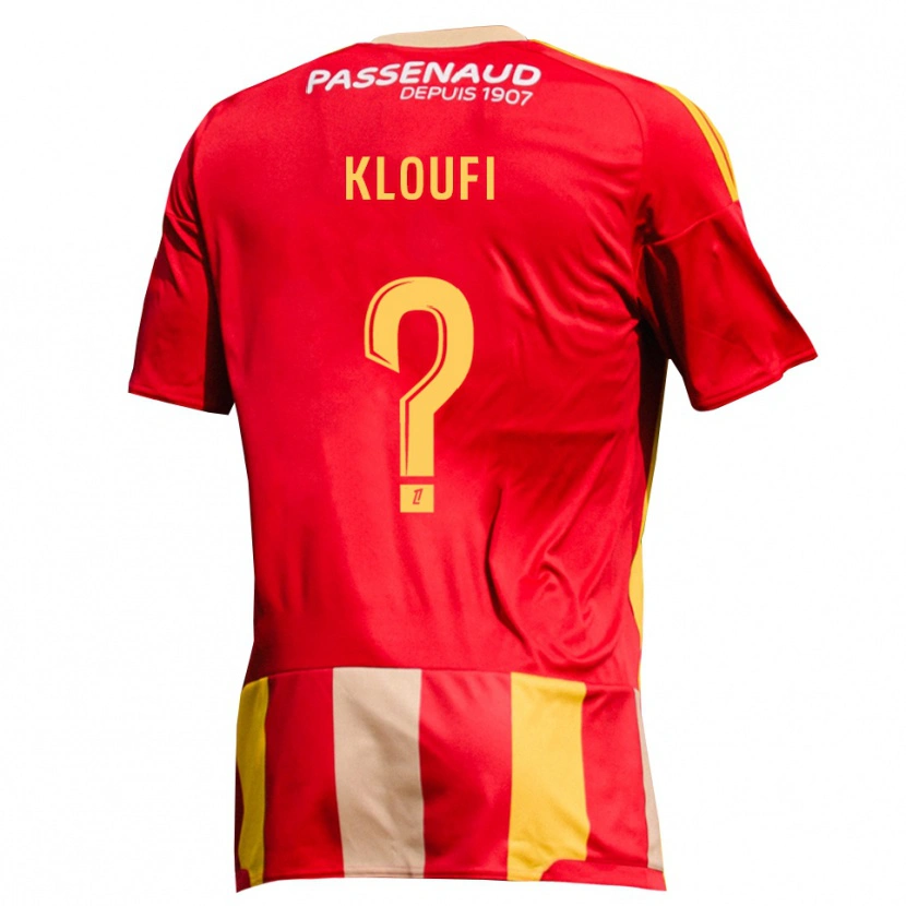 Danxen Herren Younes Kloufi #0 Rot Gelb Grün Heimtrikot Trikot 2026/27 T-Shirt Schweiz